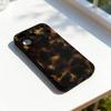 Чехол для телефона с рисунком черепахового панциря и мрамора для iPhone 17,16,15,14,13,12,11,Pro,Max,Plus,E,SE4,Air,Mini Черный Точное совпадение отверстий