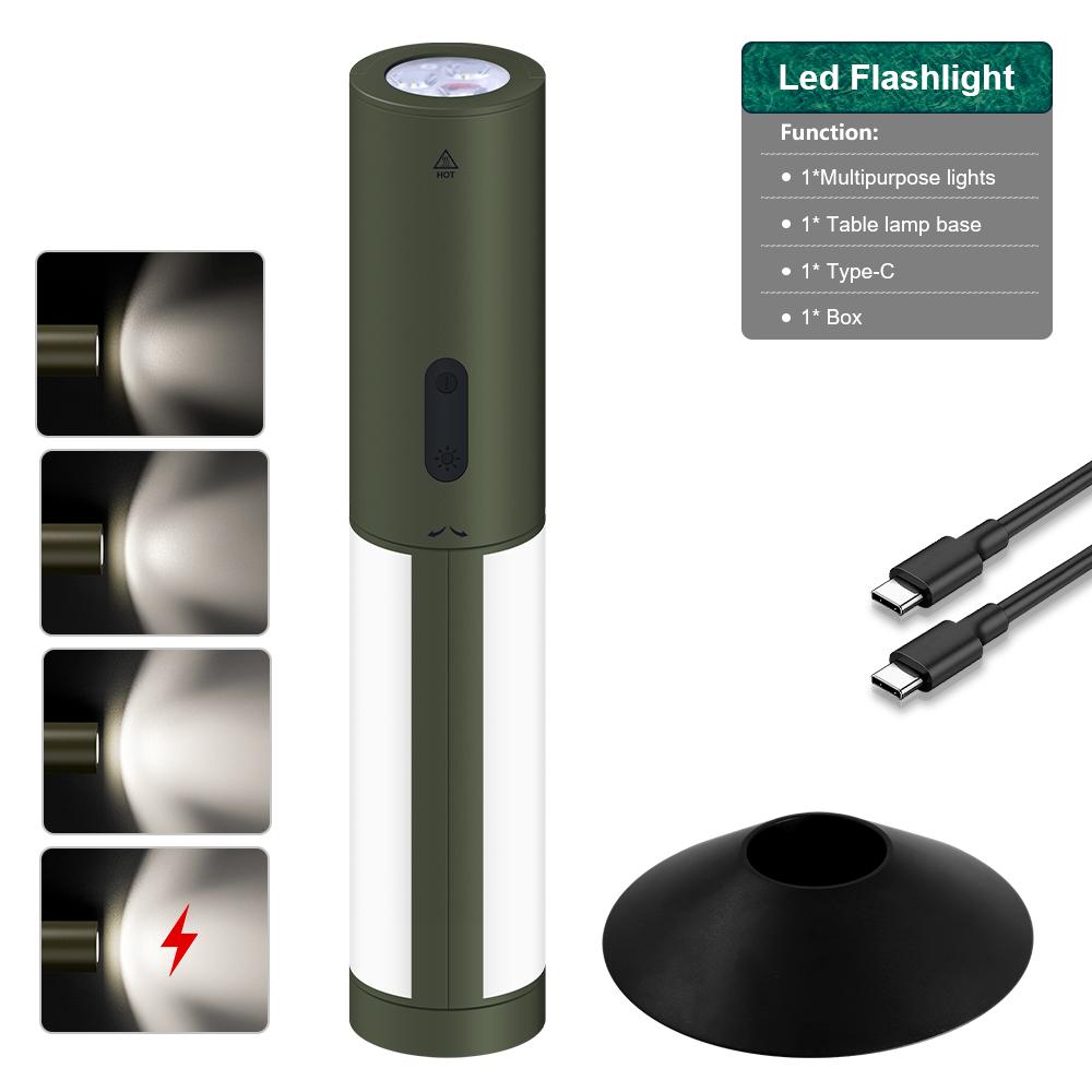 12000 мАч USB-фонарь 4-в-1, кемпинговый фонарь, сверхмощный светодиодный фонарь, аварийный фонарь для работы, ремонта, палатки, улицы