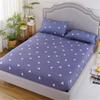 Fitted Sheet Mattress Cover with All-around Elastic Rubber Band Non Slip Dustproof Bed Sheet