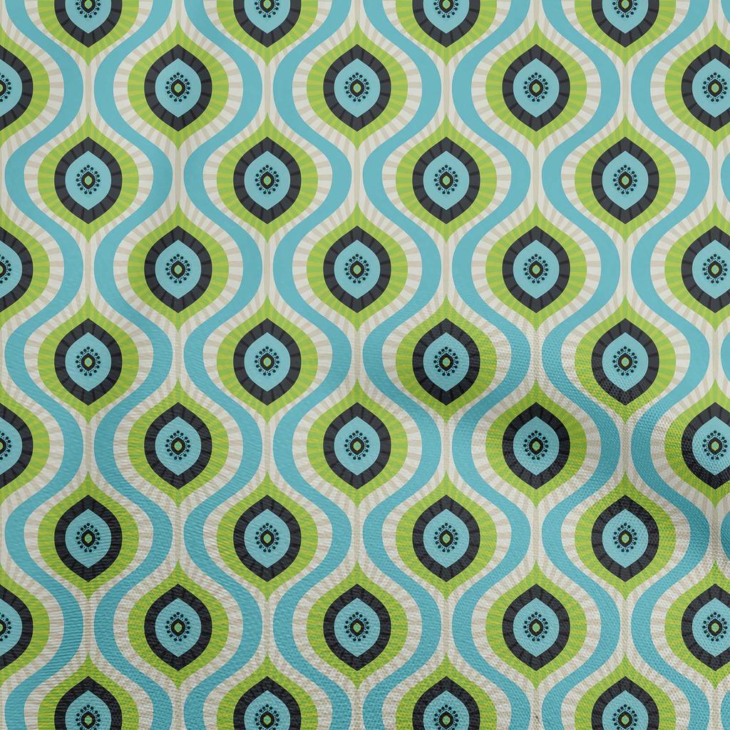 oneOone Cotton Flex Brown Fabric Ogee Quilting Supplies Print Sewing Fabric By The Yard 40 Inch