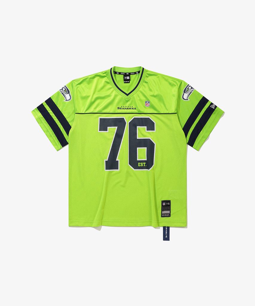 NEW ERA Nfl Seattle Seahawks Fan Wear T-Shirt Neon Green 14954658