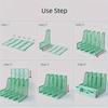 Thickened Four-Section File Holder Desktop File Organizer Box with Pen Cup, Made of PP Material, for Office Supplies