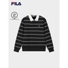 Fila Мужская полосатая вязаная толстовка с воротником-стойкой