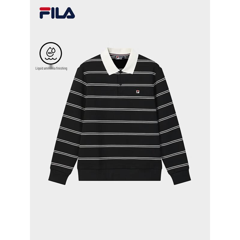 Fila Мужская полосатая вязаная толстовка с воротником-стойкой