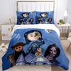 Moonlit Mystery House Print 3Pcs Bedding Setduvet Cover With 2 Bedropillowcase Home Birthday Gift