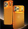 Роскосный металлический корпус из алюминиевого сплава с теплоотводом для iPhone 17 16 15 14 13 Pro Max, дышащая сетчатая крышка с ароматерапией