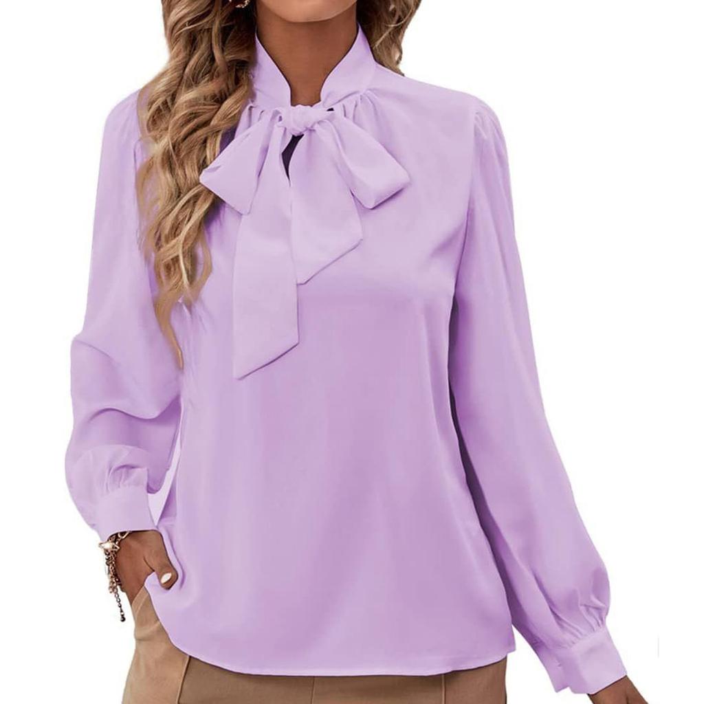Женская повседневная и модная однотонная рубашка с длинным рукавом Топ Рубашка с длинным рукавом Топ