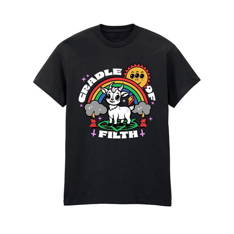 Summer Cradle of Filth Bands Extreme Gothic Black Metal Rock Dark American Shortsleeved Tshirt
