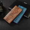 Флип-чехол из натуральной кожи с узором под страуса для телефона Samsung Galaxy A37 A57 5G, чехол-книжка, кармашки для карт, защита от царапин
