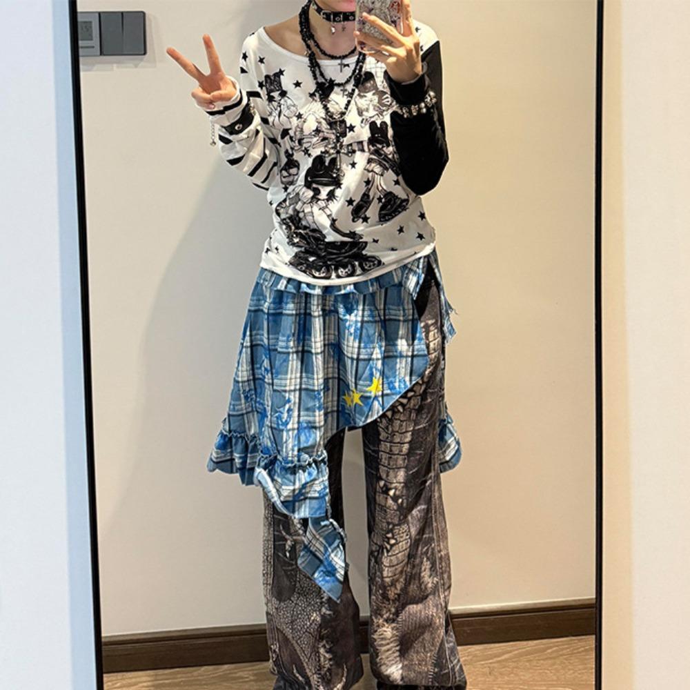 Удлинитель рубашки на шнуровке Бесформенный пояс-шарф Хип-хоп Волнистый край Пояс для джинсов Декор