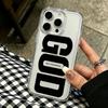 Чехол для iPhone 11 Pro Max Чехол с буквой Бога Защитный чехол для iPhone 15 14 17 Plus 13 Air 12 16 Чехол Funda