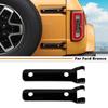 For -2024 Ford Bronco Gloss Black Look Rear Tailgate Door Hinge Cover Trim