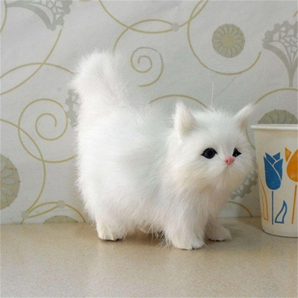for Children Baby Toy Fake Cat Kitten Doll Stuffed Kitten Plush Cat Toys Simulation Cat Cat Model
