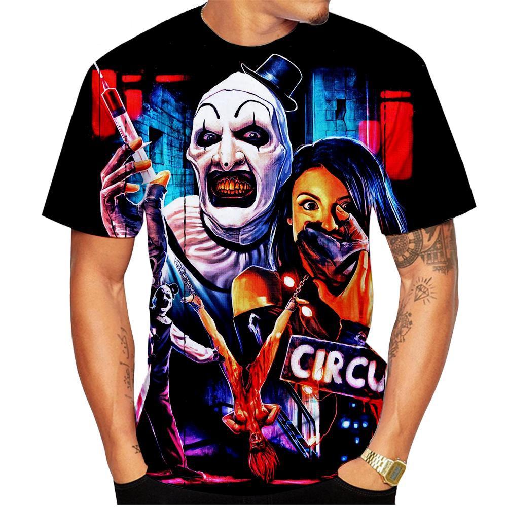 Hot Sale Classic Movie Terrifier Print Fashion Casual American Movie Poster Design Adults Surf