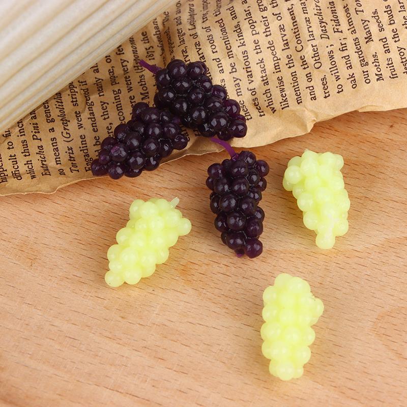 6 шт./компл. 1:12 Миниатюрный кукольный домик Фиолетовый Зеленый Виноград Кукольный домик Еда Кукольный Дом Аксессуары Игрушки