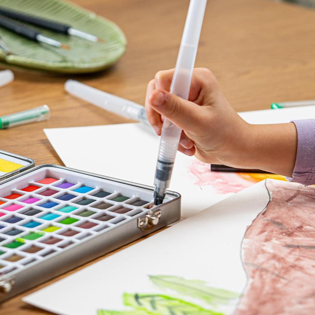 Акварель Набор акварельных красок из 128 цветов красок в кубиках