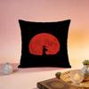 Fashion BBlue Eye Samuraies Cushion Cover Premium SkinFriendly Pillow Case MultiPurpose for Home Office Travel