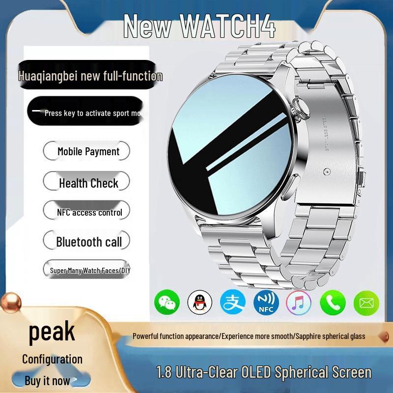 2025 Умные часы 9: Водонепроницаемый спортивный телефон с мониторингом сердечного ритма, артериального давления, кислорода в крови и NFC-платежами.