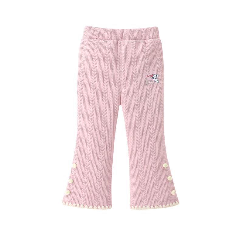 Snoopy Girls' Winter Fleece-Lined Thermal Pants