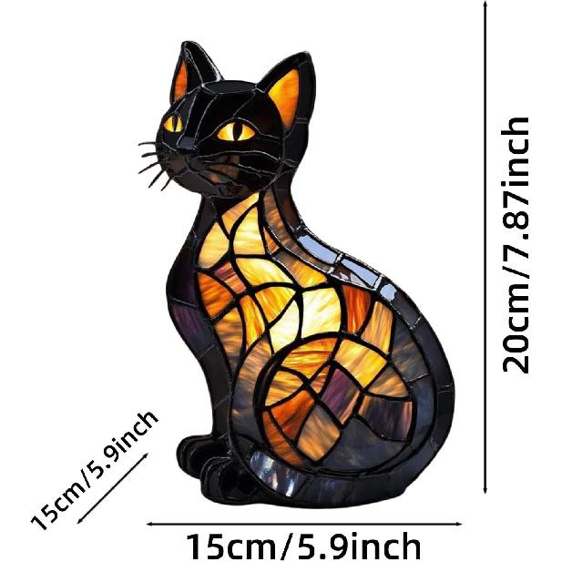 Ночной светильник серии «Собака» 2025 года, лампы для ночных столиков, настольный светильник с изображением кошек из окрашенной смолы, светодиодные настольные лампы с изображением милых домашних животных, креативные животные