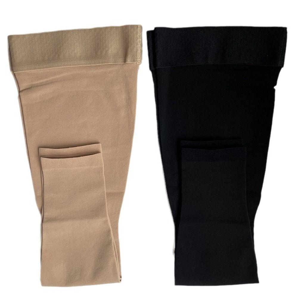 1Pair Medical Thigh High Compression Stockings Open Toe Compression Brace Wrap  Women