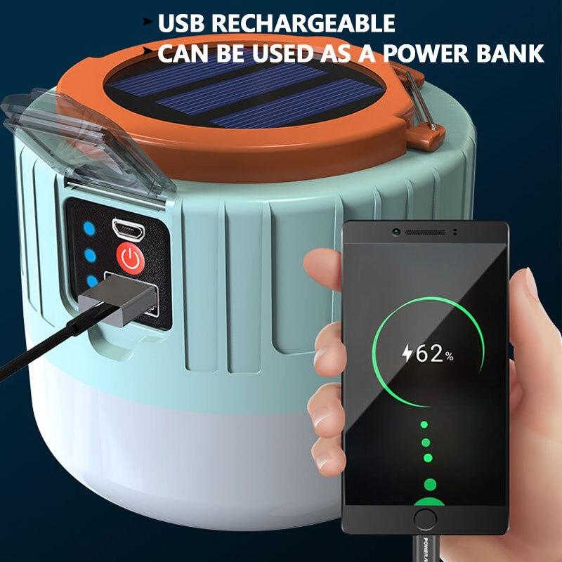 Светодиодная солнечная зарядная лампа, энергосберегающая лампа, лампа для ночного рынка, мобильная уличная лампа для кемпинга, отключение солнечной энергии, аварийное освещение