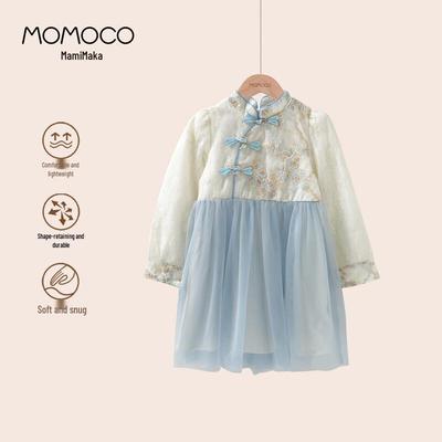 Новое осеннее платье в китайском стиле для девочек MOMOCO