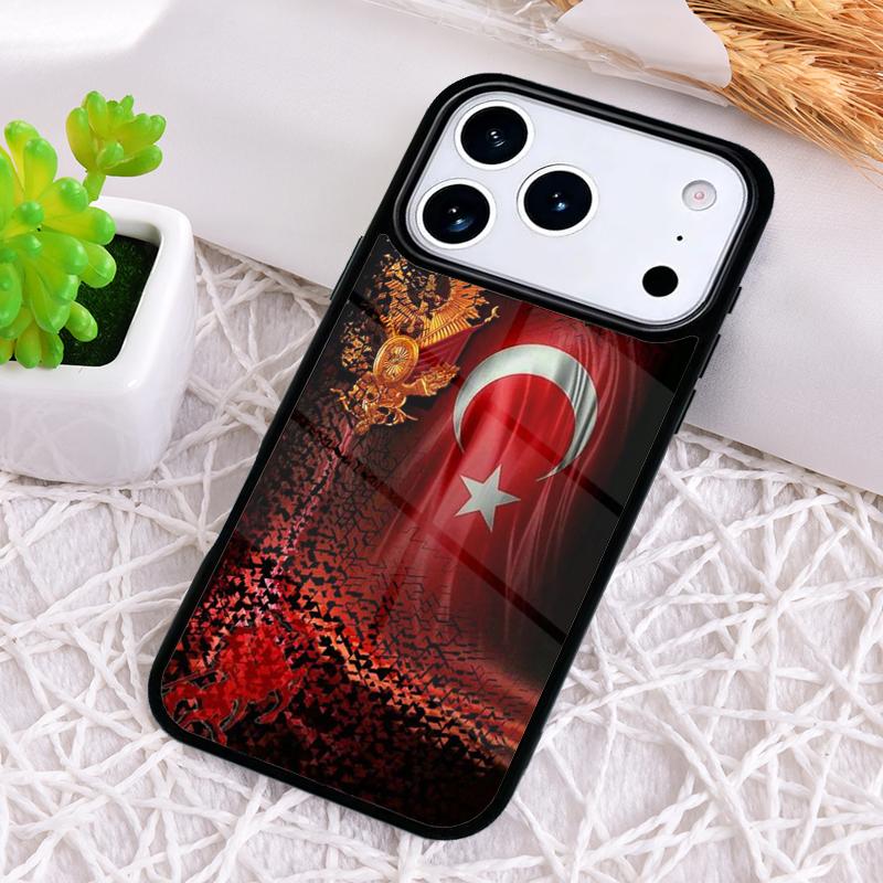 Турция Турецкий флаг Ударопрочный чехол для телефона для iPhone 17 Air 16e 15 11 12 14 13 Pro Max Обложка Coque