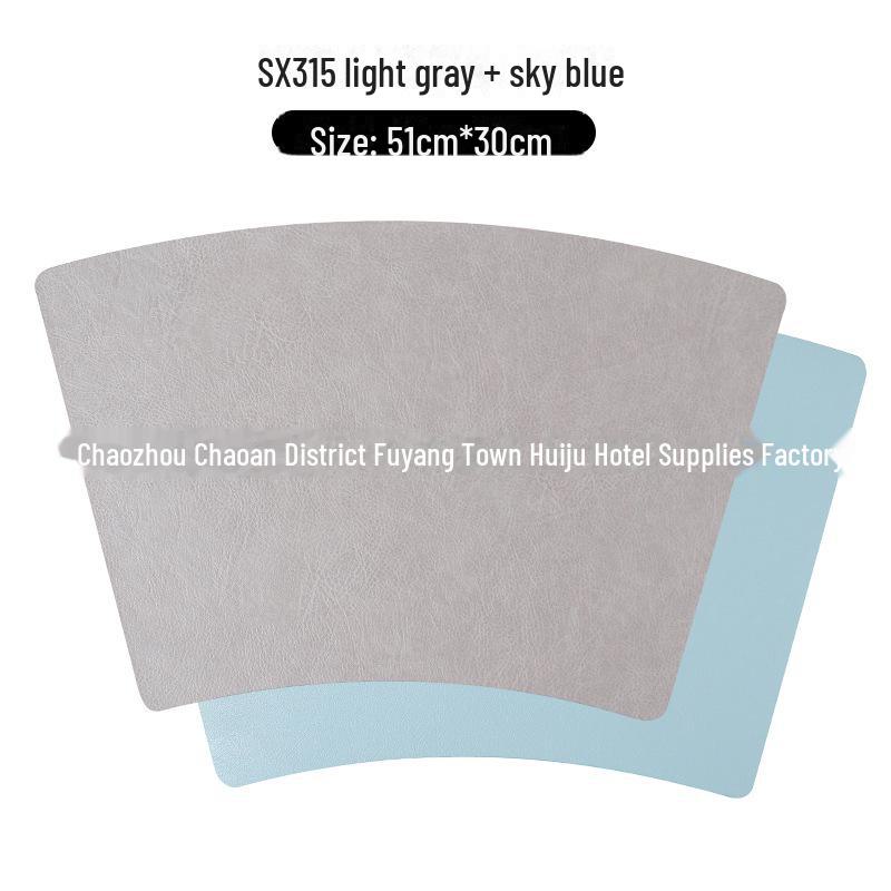 Двусторонние кожаные плейсматы в скандинавском стиле: Нескользящие, водонепроницаемые, теплоизоляционные подкладки для столов дома и в отеле