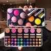 Cosmetics Eyeshadow Palettes Transparent Phone Case for Samsung Galaxy A04 A04S A14 A23 A34 A54 M23 M33 M52 M53
