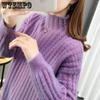 Women's Sweater Thickened Autumn/Winter High Collar Knitted Sweater Half High Collar