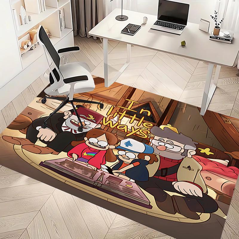 1pc Gravity Falls1 Print Area Rug - Soft, Washable Non-Slip Indoor Mat, Living Room, Home Office Decorative Rug,Office Decorative
