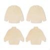 40Pcs Unfinished Wooden Sweater Cutouts Pieces Plaques Pendants Hanging Ornaments for Crafts