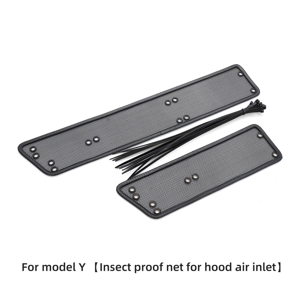 Для Tesla Model Y 2023 кондиционер, воздухозаборник, экран от насекомых, передний бампер, воздухозаборник, фильтр, аксессуары, решетка бампера