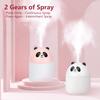 250ml Cute Panda Mini Air Humidifier with Night Light Essential Oil Diffuser USB Mist Maker Car Air Freshener for Bedroom Office