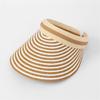 Полосатая солнцезащитная кепка (коричневый) / Женская летняя солнцезащитная кепка