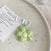 Korean Style Flower Keychain Mini Bloom Pendant Funny Resin Floral Keyring  Backpack Decor
