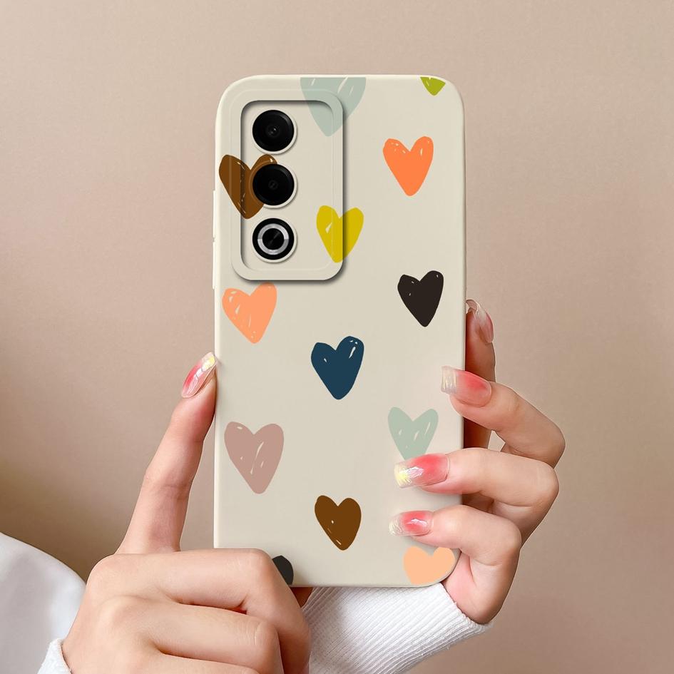 Для OPPO A3X A3 Pro Realme 13 Pro Plus 12 Pro+ чехол-протектор экрана супер ударопрочный тонкий силиконовый чехол-бампер Pretty Love Heart для OPPO