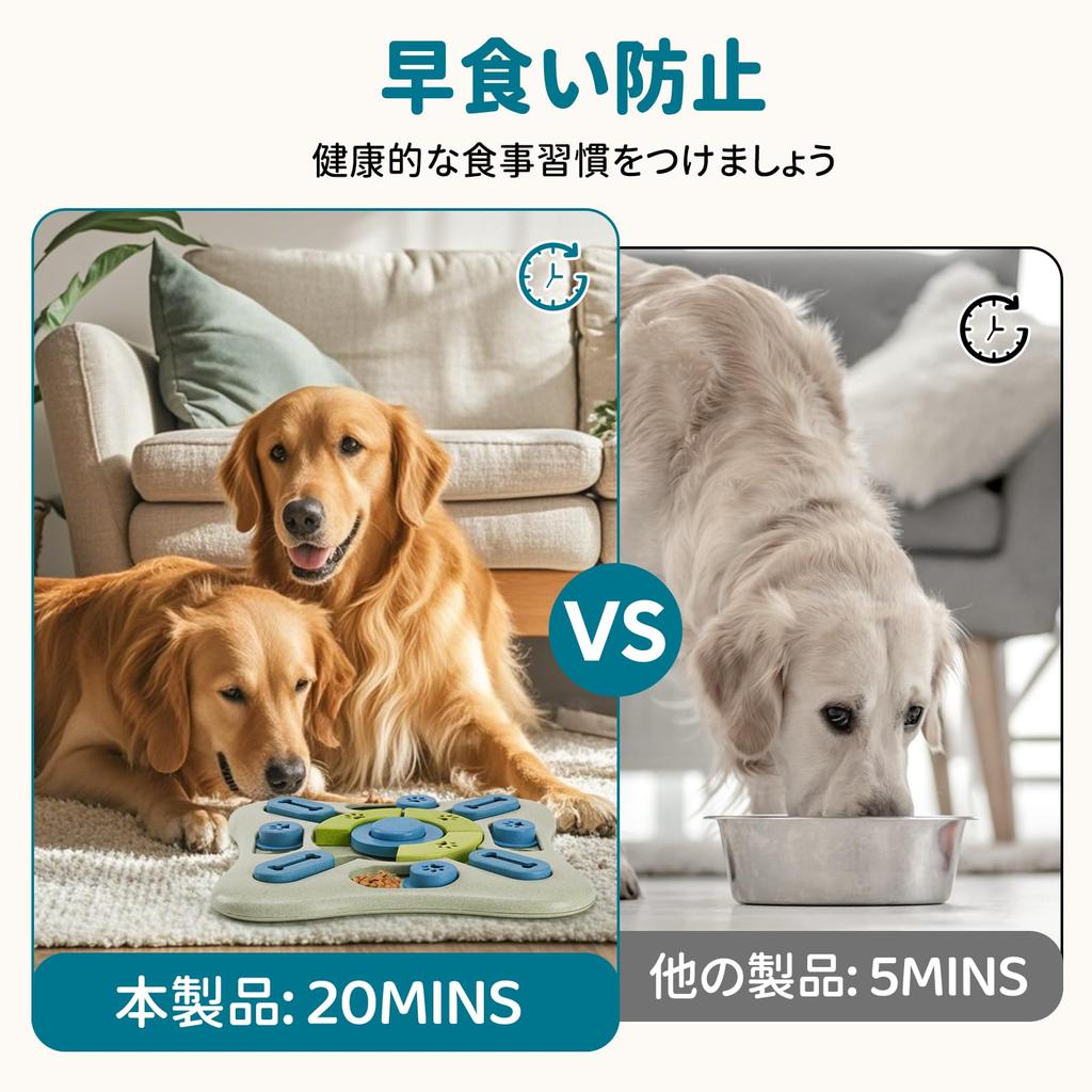 LIFLIX Dog Educational Toy Nosework Feeder Pet Bowl Prevents Fast Eating Smell Training Makes Sounds Separation Anxiety Stress Relief Small To Large