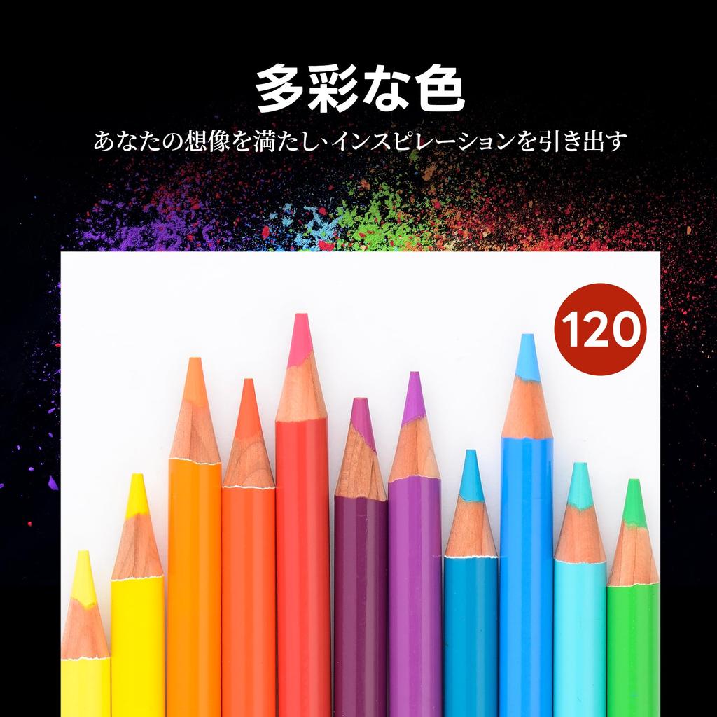 Marco Professional Colored 120 for Soft Includes Adult Coloring Pencils Master for Art Students and Metal 3300 120 Colors Oil-Based Pencils, Colors,