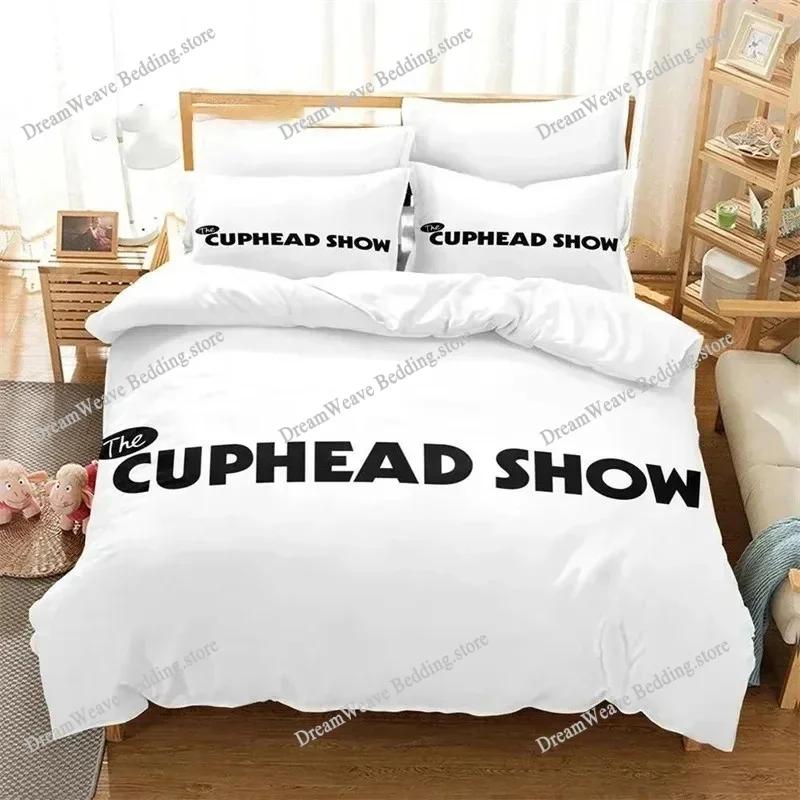 Постельное белье с принтом Cuphead Single Twin Full Queen King Size Комплект для спальни взрослого ребенка Пододеяльник Комплекты 3D Печать Игровой Комплект простыней