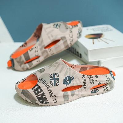 Летние тапочки 2024 Женские Мужские Домашние EVA Сандалии на Высокой Мягкой Подошве Тренд Шлепанцы Легкая Пляжная Обувь Парные Тапочки Дома Большой Размер