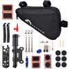 Bike Repair Kit Portable Bicycle Repairing Tools Kit Tire Fixing Kit Bag with Tire Pump