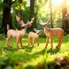 Christmas Forest Animal Ornaments Set: Deer, Elk, Reindeer, and Squirrel Models