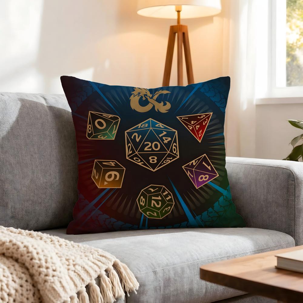 Game Dungeons Dragons Cushion Cover Pcs Decorative Covers Soft Cushion Case for Sofa Couch Decor x x Pillowcases