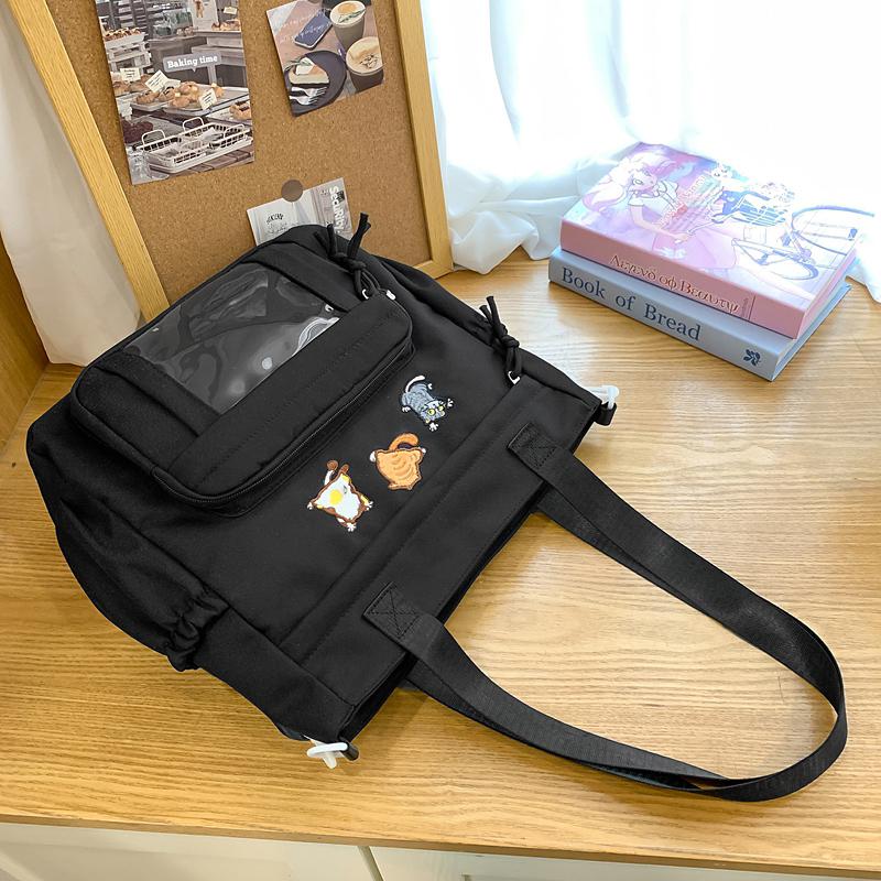 Сумка через плечо Cartoon Commuter женская большая вместительная студенческая сумка-тоут студенческая сумка через плечо