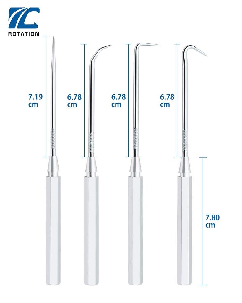 ВРАЩАЮЩИЙСЯ Набор крючков и пик из 4 предметов для автоматов, Алюминиевые рукоятки, -Устойчивые захваты, Захваты из CR-V стали
