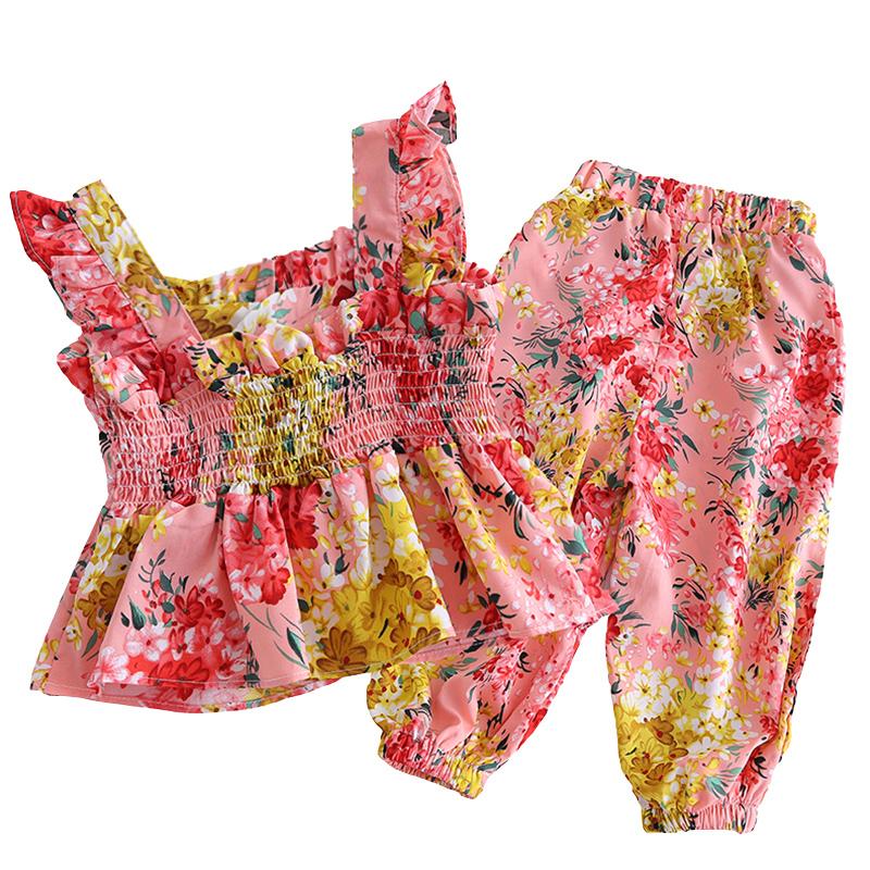 Детские брюки без рукавов, комплект из двух предметов, приятный для кожи и дышащий