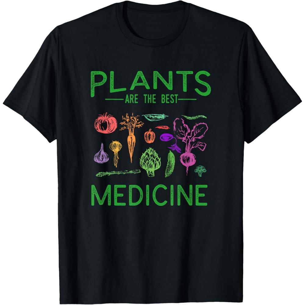 Vegan Plants Are The Best Medicine WFPBD Plant Based T-Shirt