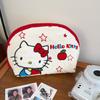 Hello Kitty Embroidered Makeup Bag, Women's Large Capacity, Portable Cosmetics Storage Bag